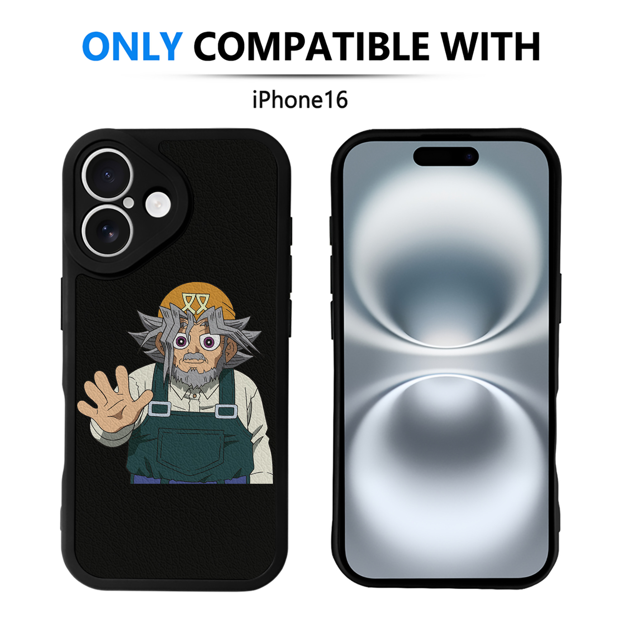 遊☆戯☆王 Yu-Gi-Oh! 【iPhone 16シリーズ対応】シリコンスマホケース（レザー調） 材質：シリコン